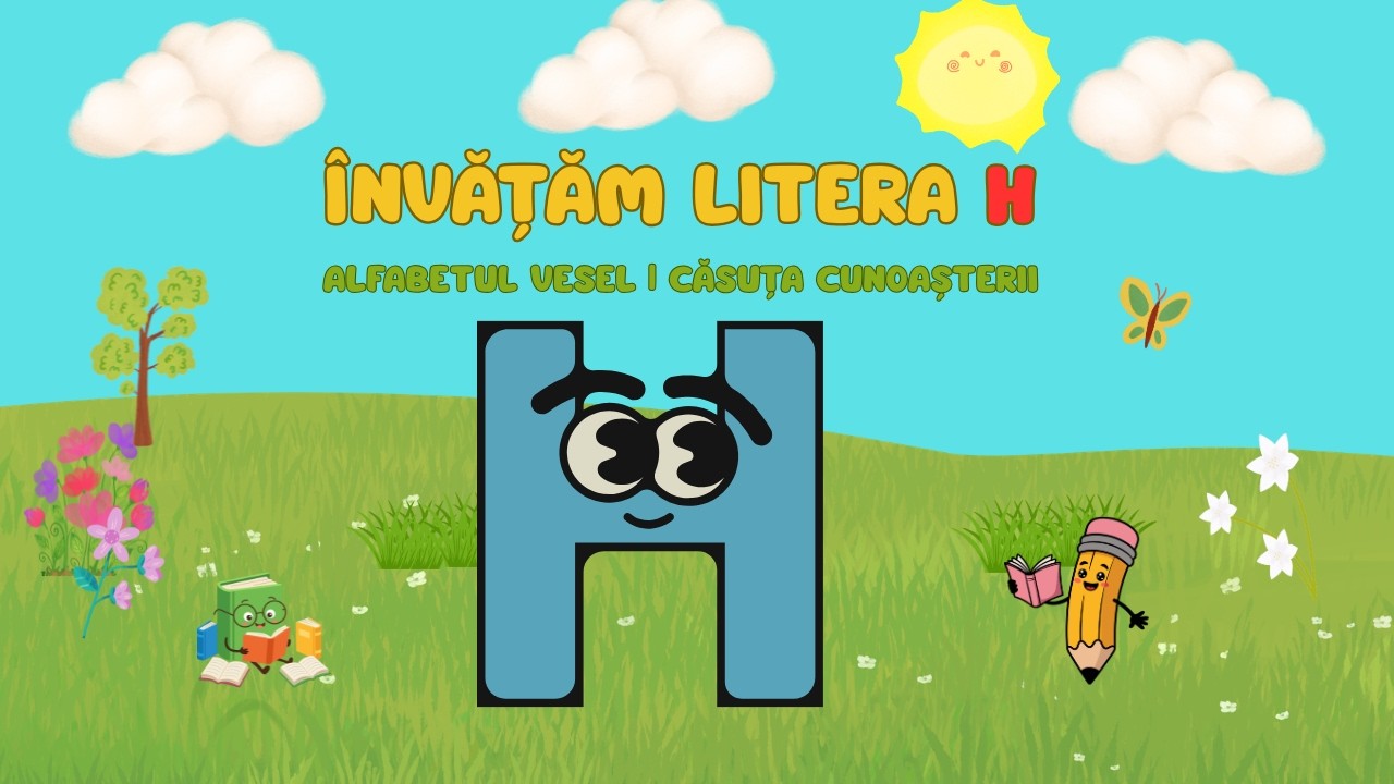 Invatam Litera H – Hipopotam, Harpa, Hamac  | Alfabetul Vesel | Casuta Cunoasterii