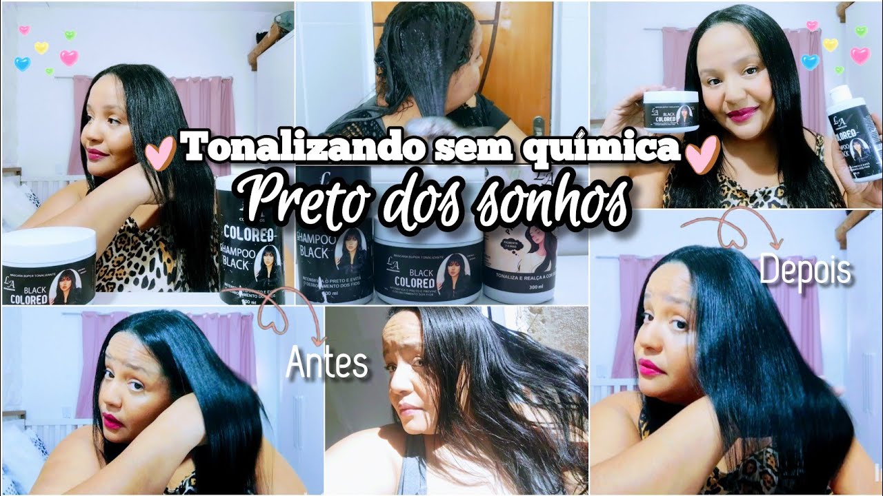 ✨Rotina capilar tonalizando sem química, colored L&A cosméticos resultado me surpreendeu ✨