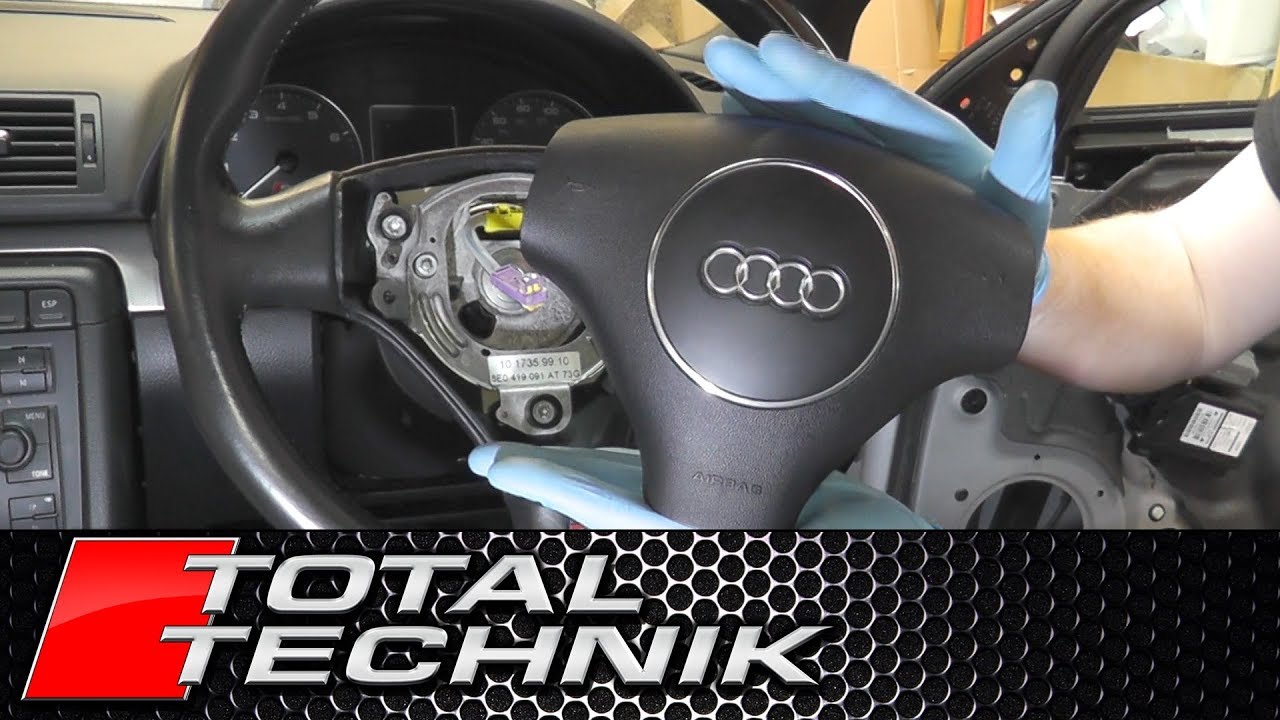 How to Remove Airbag - Audi A4 S4 - B6 2000-2005 - TOTAL TECHNIK