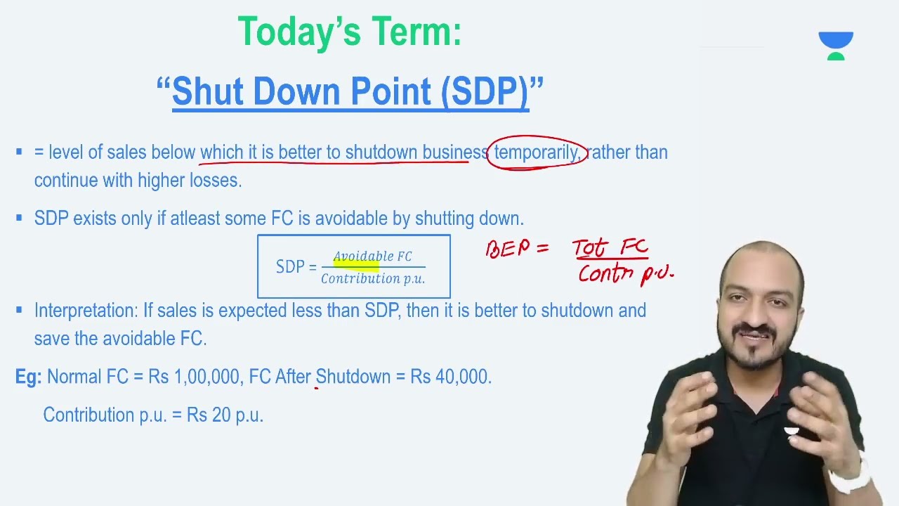 "Shut Down Point" || Cost-O-Logy ! || CA Final || SCMPE || Costing ||