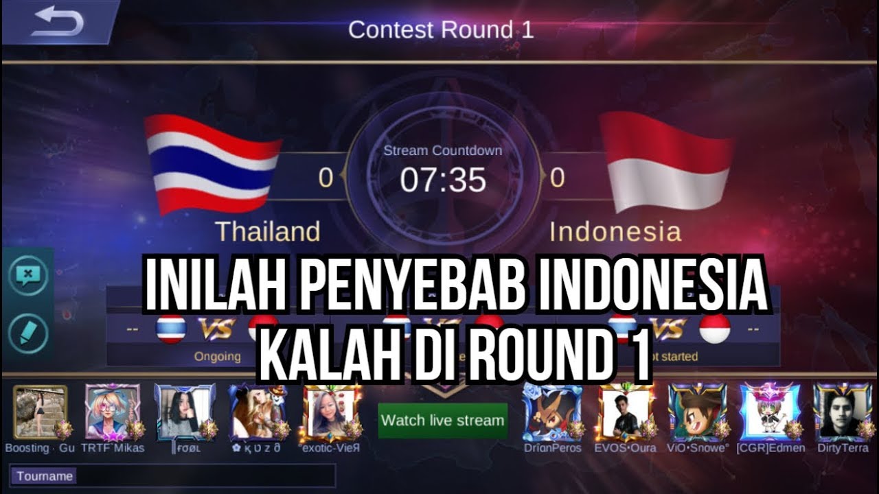 ARENA CONTEST INDONESIA VS THAILAND ROUND 1 MLBB