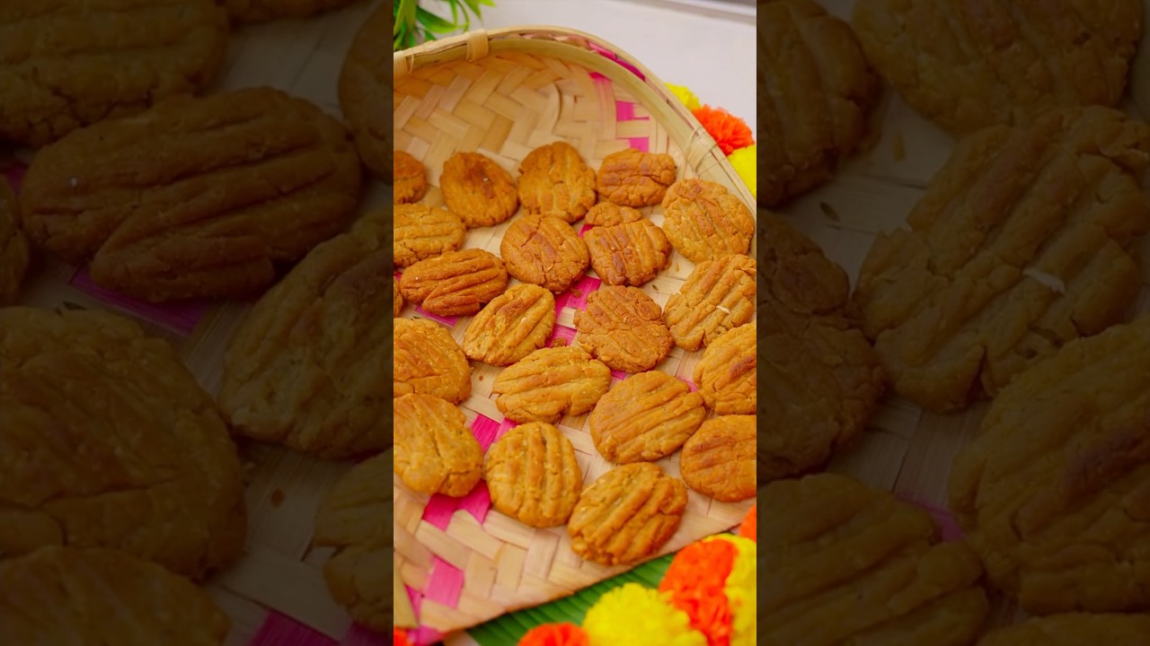 Gud wala Thekua asan tarike se | Thekua Recipe | #shorts | Kabitaskitchen