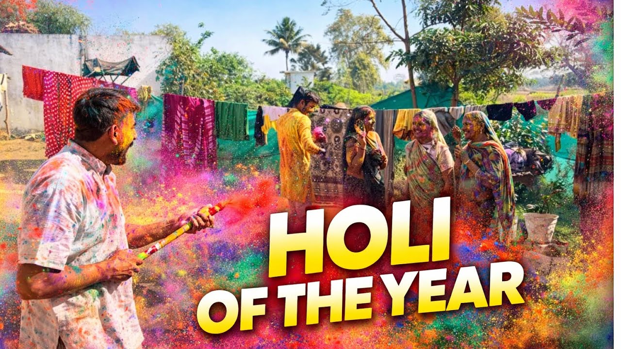 Family Ke Saath Epic Holi 🔥 | Holi Of The Year Vlog