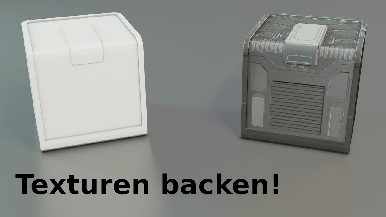 Texturen BAKEN in Blender | Tutorial deutsch
