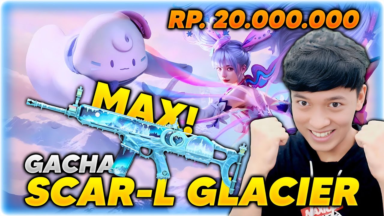 NEKAT TOP UP BORONG SKIN SCAR-L GLACIER SENILAI RP 20.000.000 ?! WOW KEREN BANGET !! - PUBG MOBILE