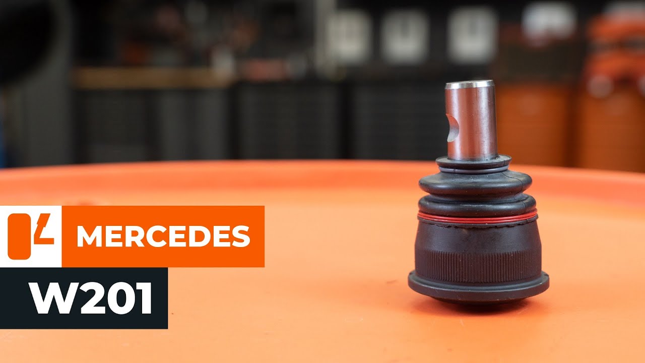How to change front ball joint on MERCEDES W201 [TUTORIAL AUTODOC]