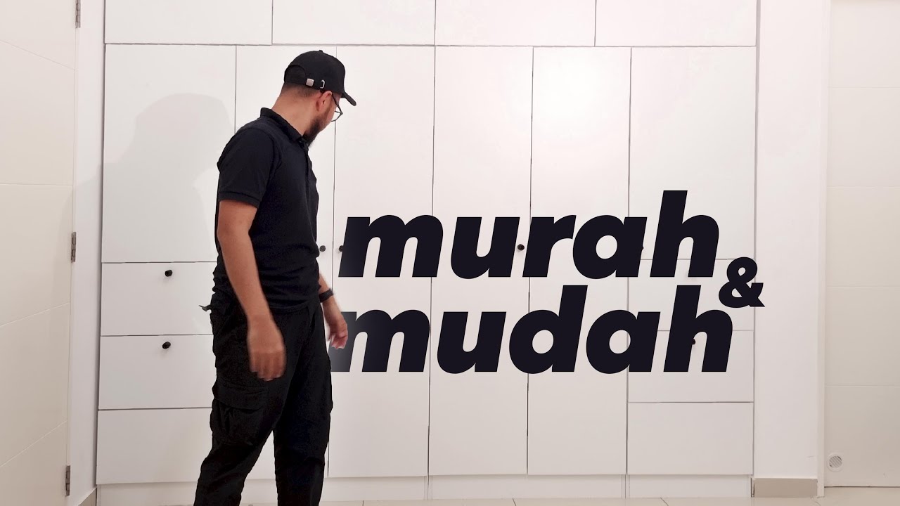 Paling senang pasang.. Perempuan pun boleh buat perabot sendiri | Kabinet + Tanggam