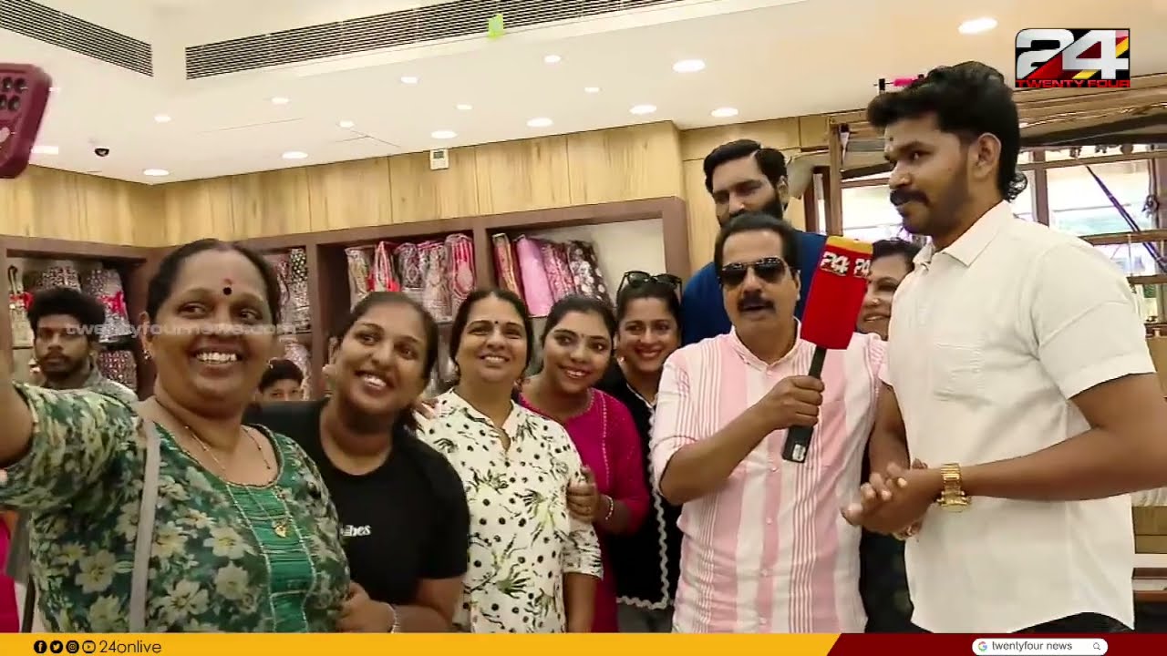 Renowned Journalist R. Sreekandan Nair Visits AR Handlooms for Vishu Special Coverage! 🎥📰