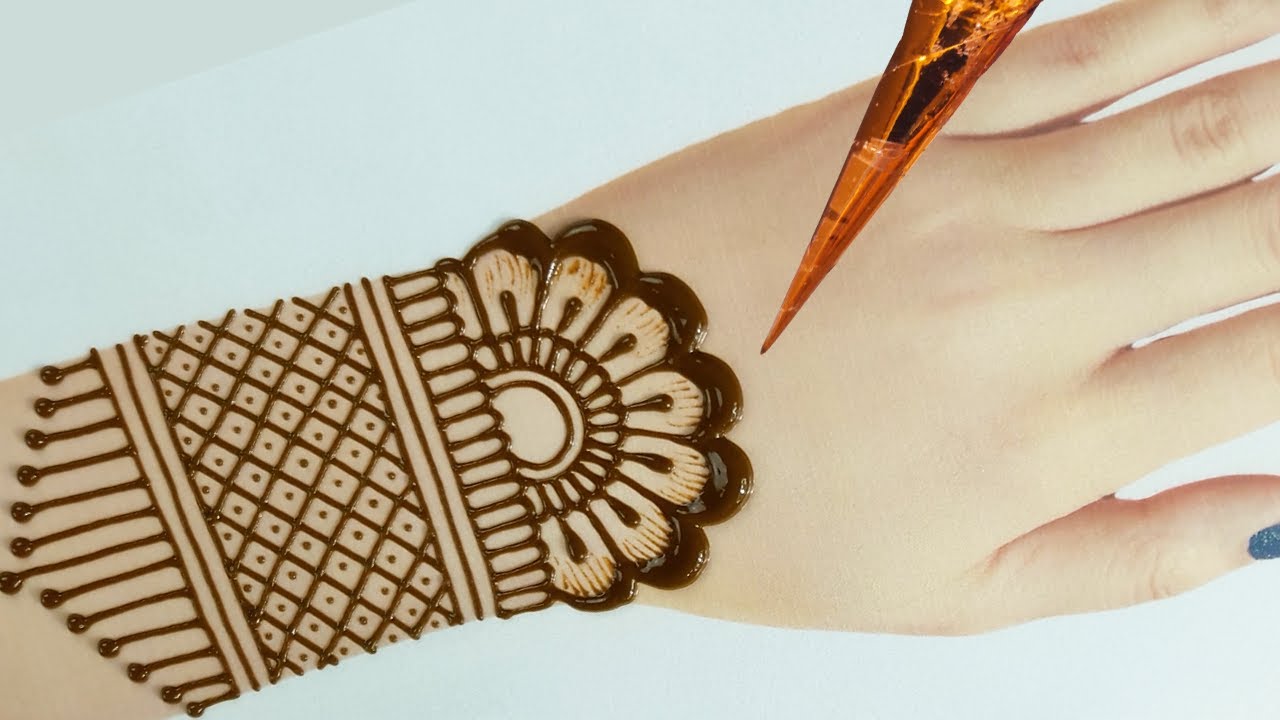 simple mehndi design for hands - back hand easy beautiful mehndi designs 2020