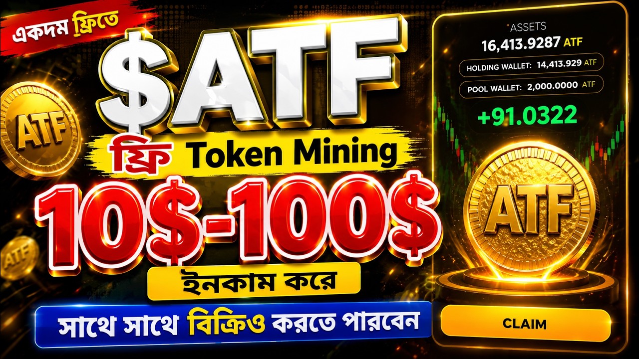 $ATF BIG Mining Airdrop  | ফ্রিতে যা পারেন ইনকাম করেন সবাই | ATF Mining Join Bangla