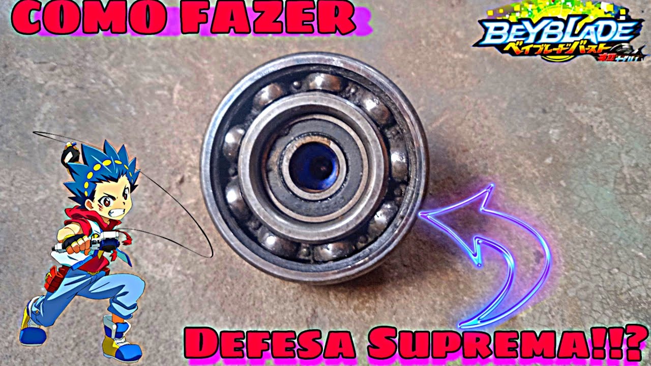MUITO ROUBADA? Como Fazer Uma Beyblade Caseira. De Rolamento SUPREMO!!