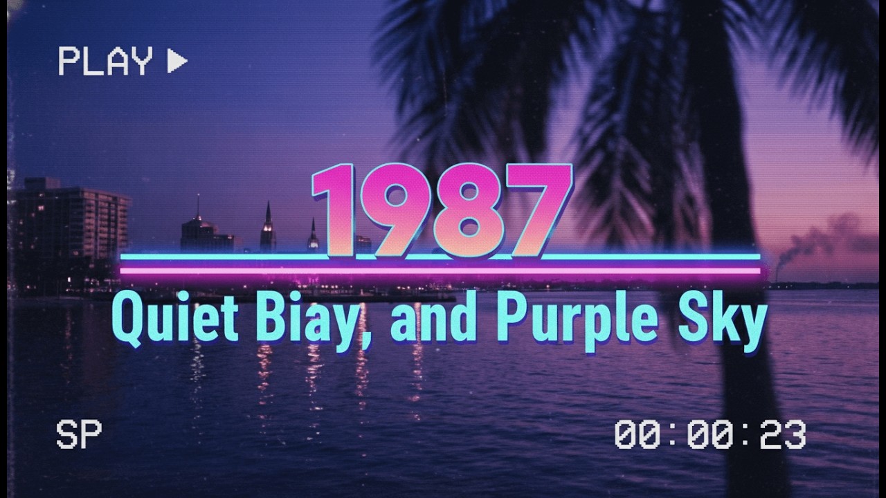 Back to 1987 – Quiet Bay, Purple Sky | Dreamwave • Night Lights • Analog Memories