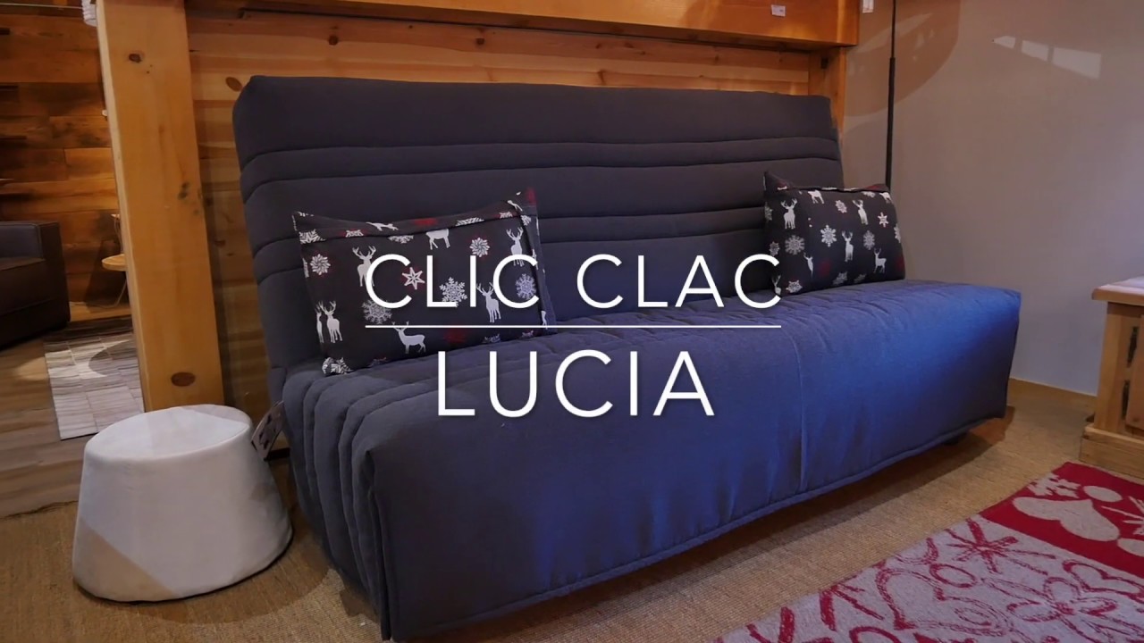 Clic Clac Lucia avec matelas Bultex HR45 KG - Lecoinmontagne.com