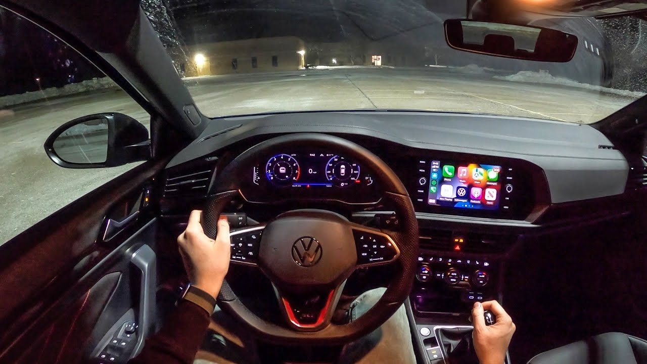 2022 Volkswagen Jetta GLI 6-Speed Manual - POV Night Drive (Binaural Audio)