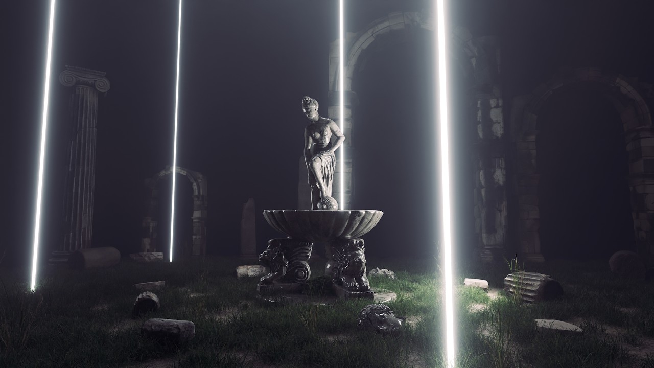 🏛️ Garden of Shadows | Roman Garden VJ Loop | 4K & Full HD | Atmospheric Visuals 🏛️