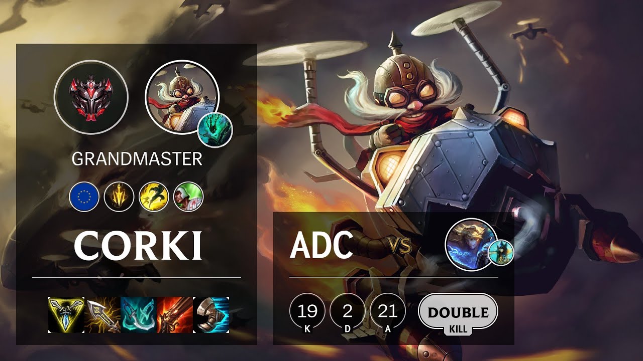 Corki ADC vs Ezreal - EUNE Grandmaster Patch 10.14
