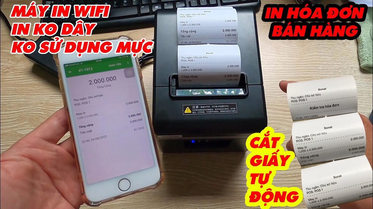 Hướng dẫn kết nối máy in nhiệt WIFI KO DÂY XPRINTER N16II với app LOYVERPOS để in hóa đơn bán hàng