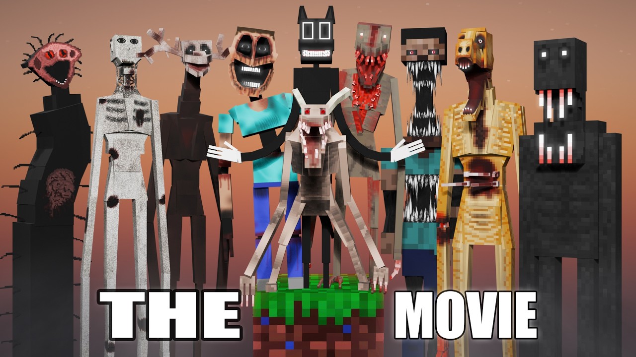 Minecraft One Block, but it's EVERY HORROR MOD [FULL MOVIE]