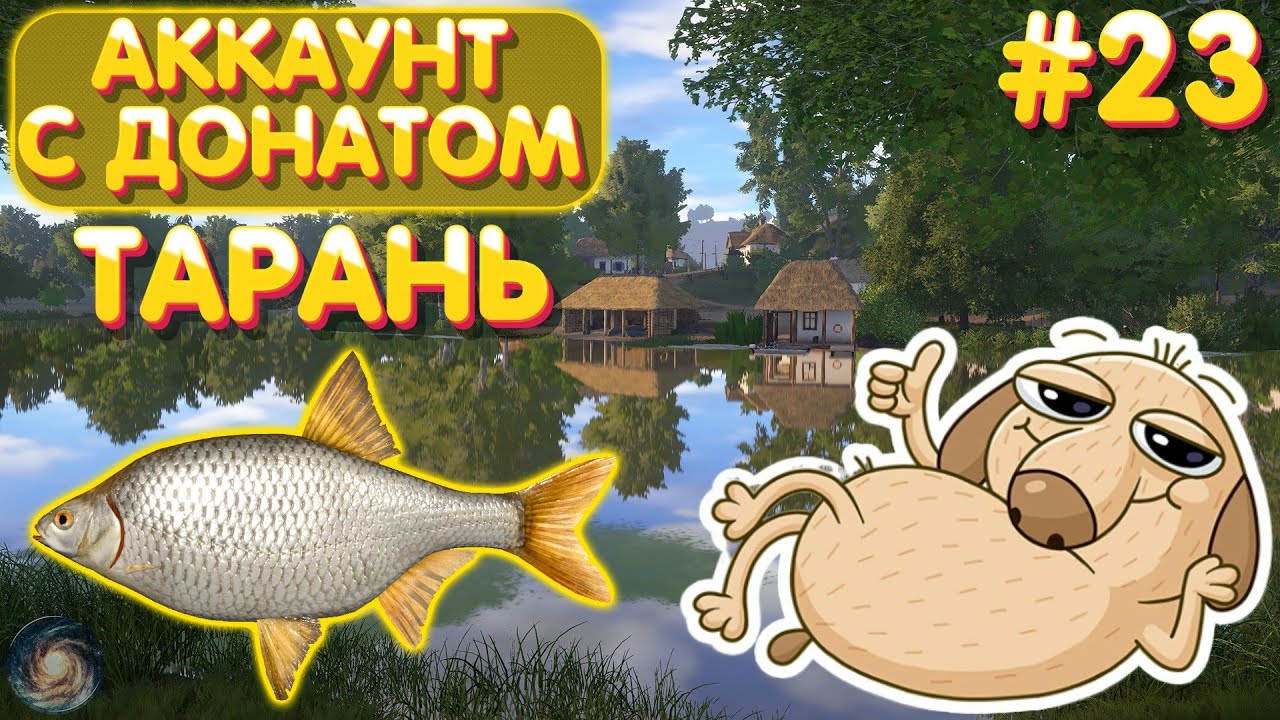 Аккаунт с донатом #23 | Тарань - Донец | Качаем поплавок | Русская Рыбалка 4