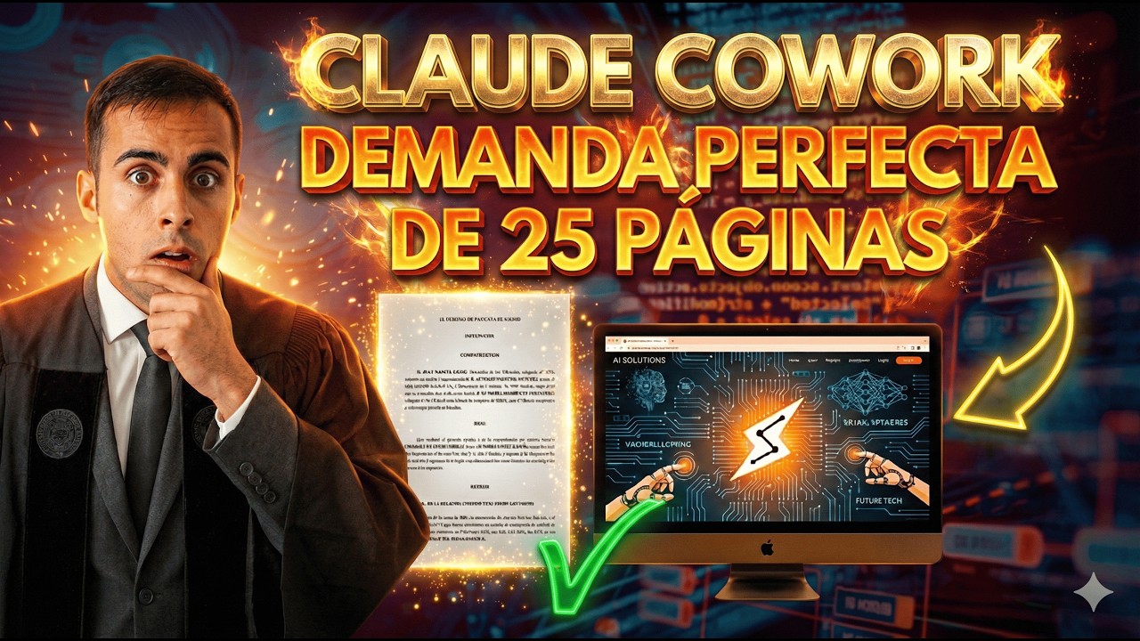 🟥 CLAUDE COWORK: La Mejor IA para redactar Escritos Judiciales.