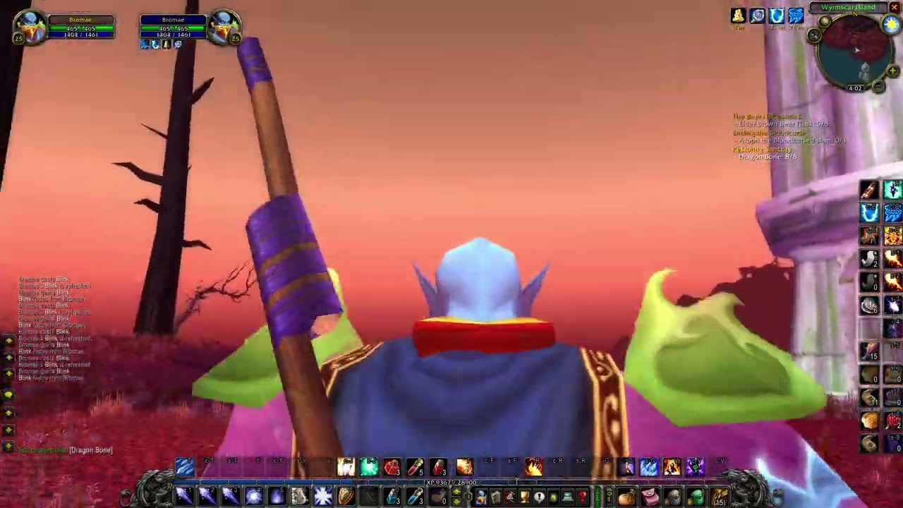 Bromae lvl 25 - 26 questing Bloodmyst Isle