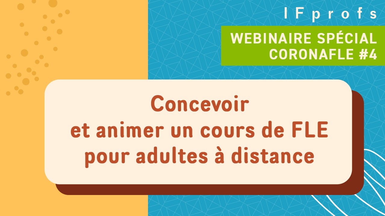 Webinaire IFprofs CoronaFLE #4 