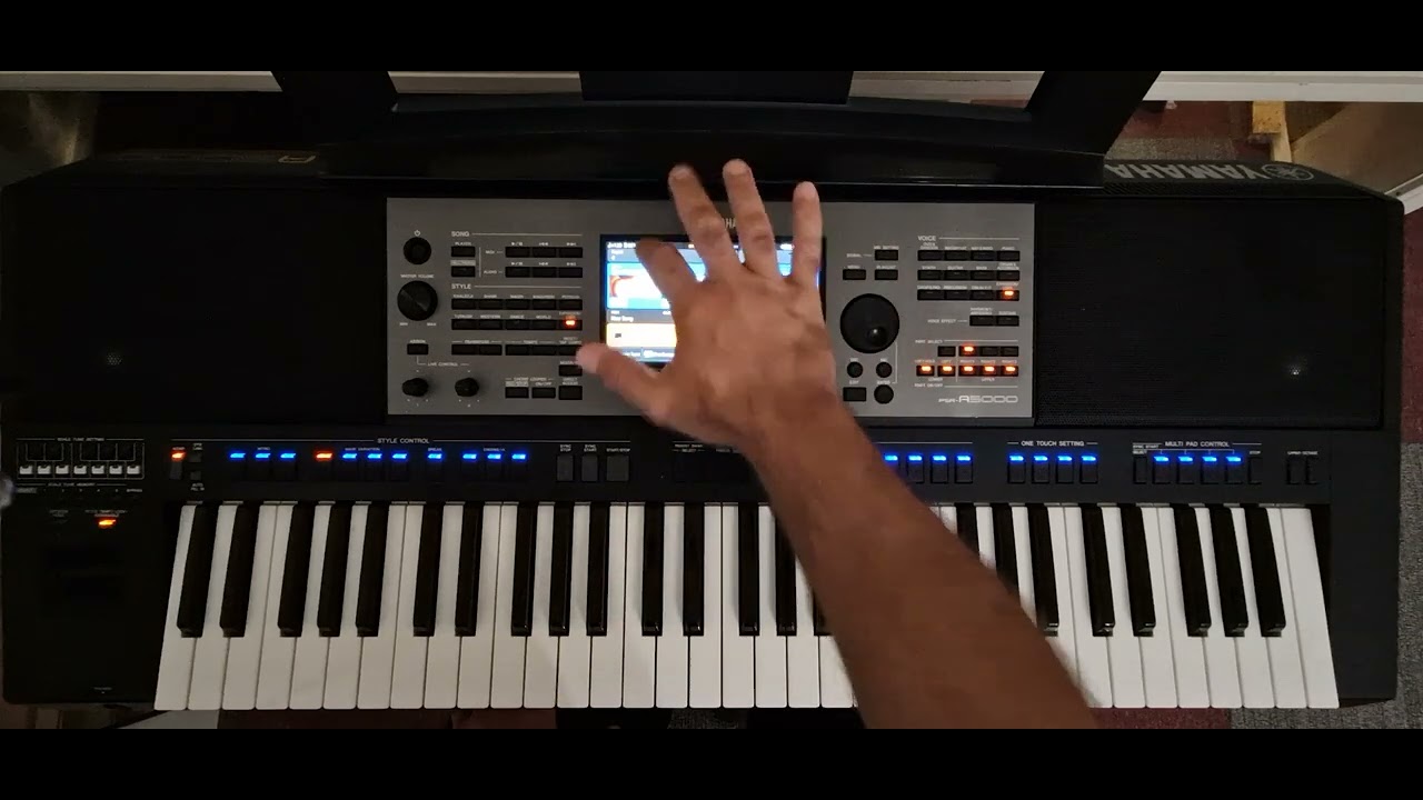 Registration Memory Yamaha PSR A-5000طريقة عمل واستخدام رجسترات ياماها 5000مثال اغنية ألف ليلة وليلة