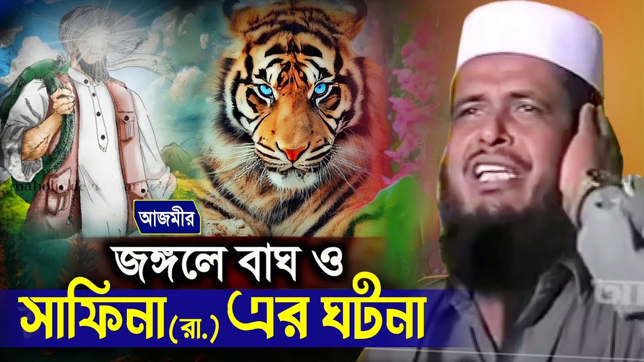 জঙ্গলের বাঘ ও সফিনা (রা.) এর ঘটনা । tofazzal hossain bhairovi | Azmir Recording Islamic Live Stream