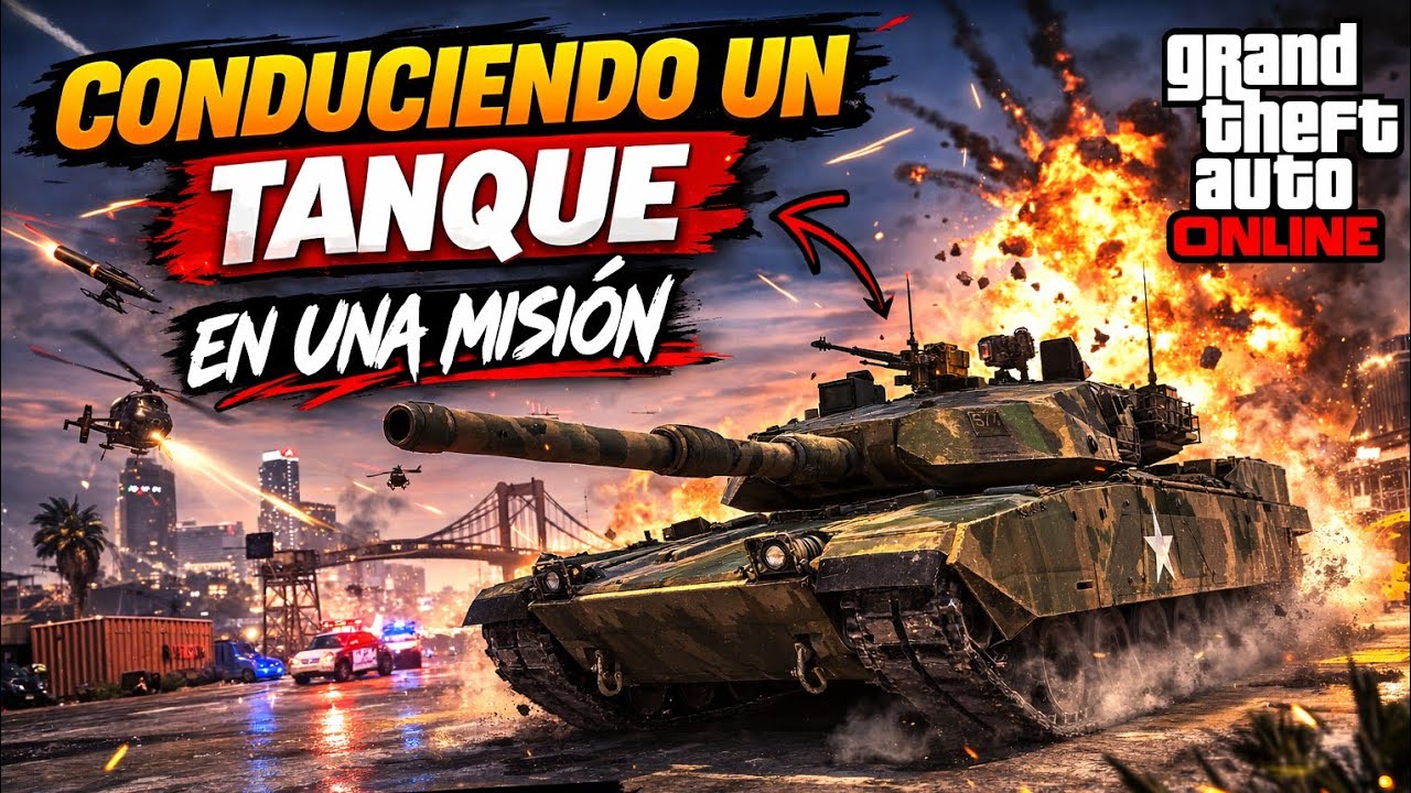 Gta online - conduciendo un Tanque en una misión