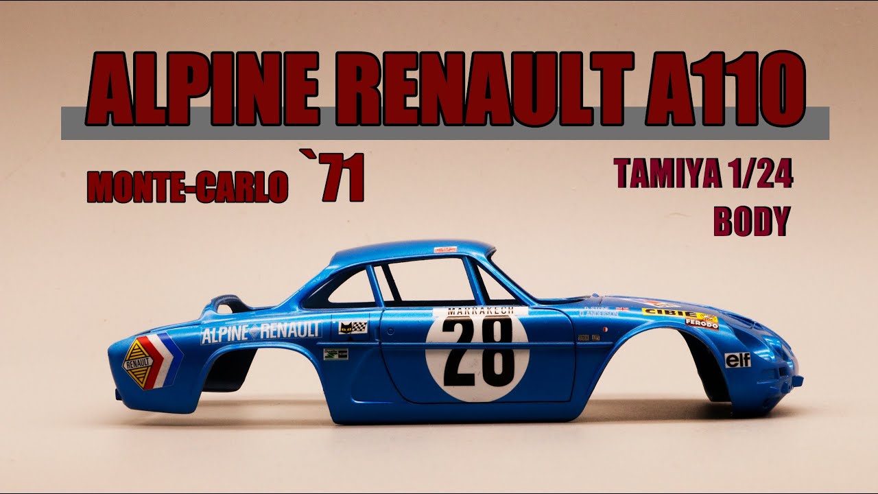Building a Alpine Renault A110  TAMIYA 1/24 P01 BODY