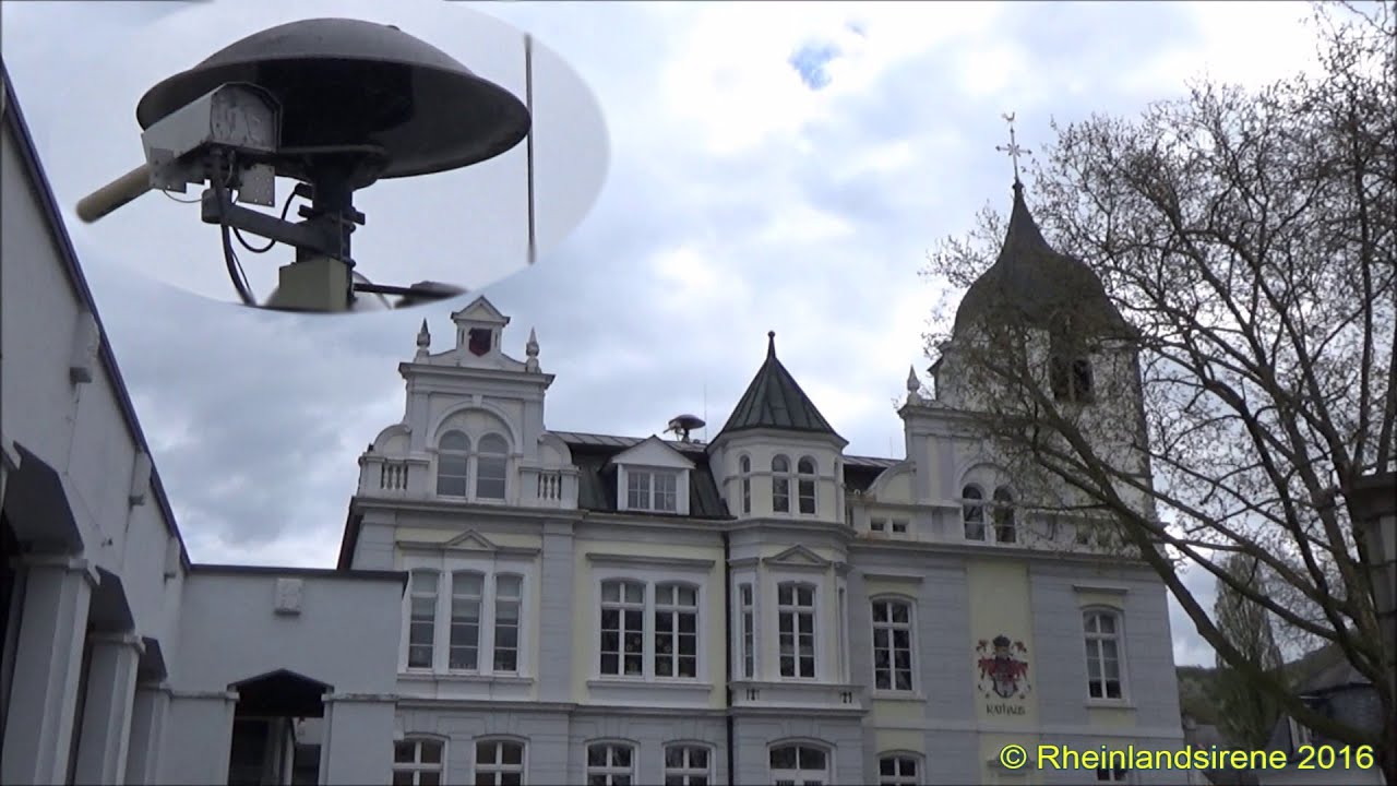 Sireneprobe in der Altstadt von Königswinter - Probealarm E57