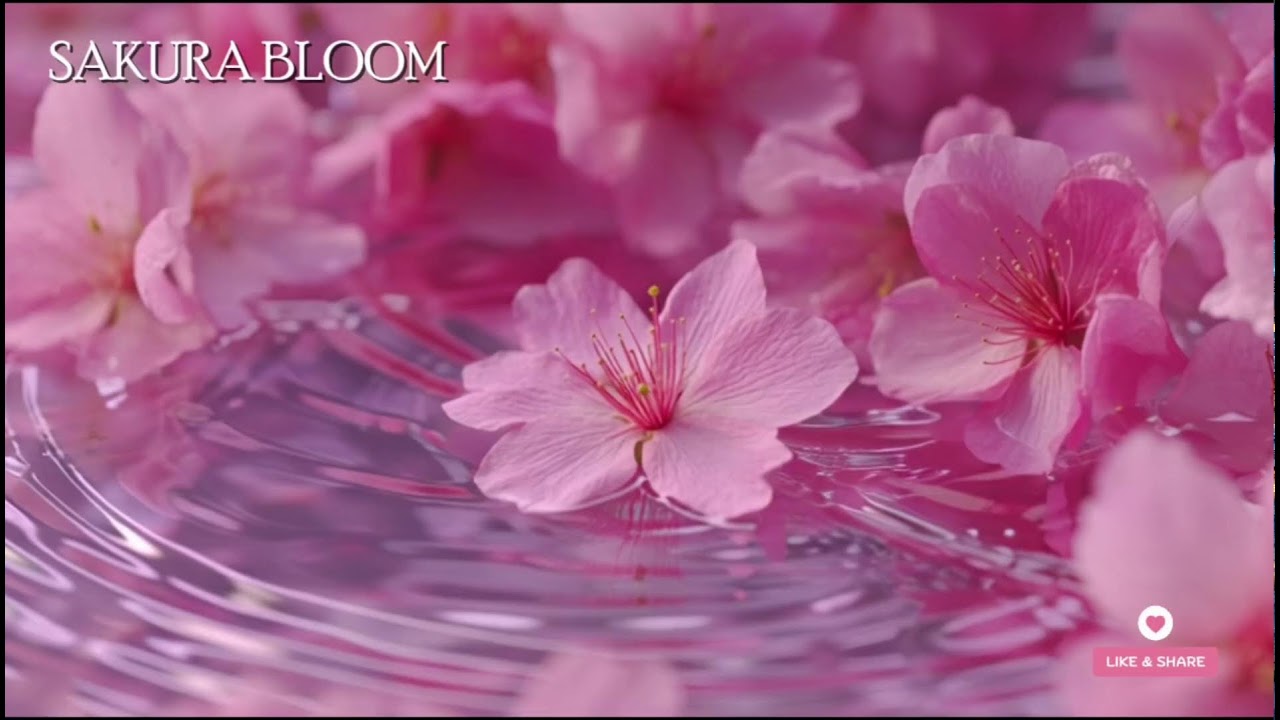 🔴 春のささやき – 桜と川のせせらぎ | 安らぎと睡眠の音楽