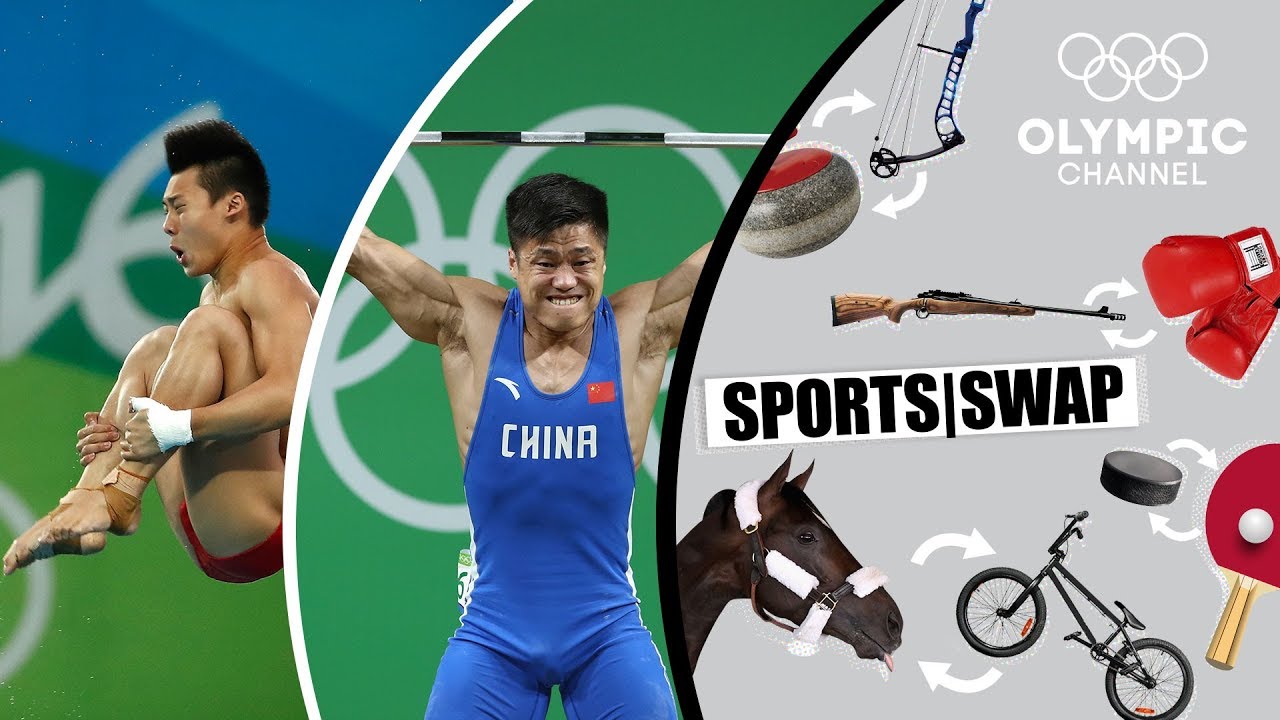 Люй Сяоцзюнь И Чэнь Айсэнь - Штанга Или Прыжки В Воду? | Sports Swap
