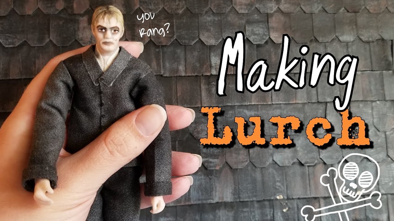 Making Lurch from the Addams Family: Dollhouse Doll Kit