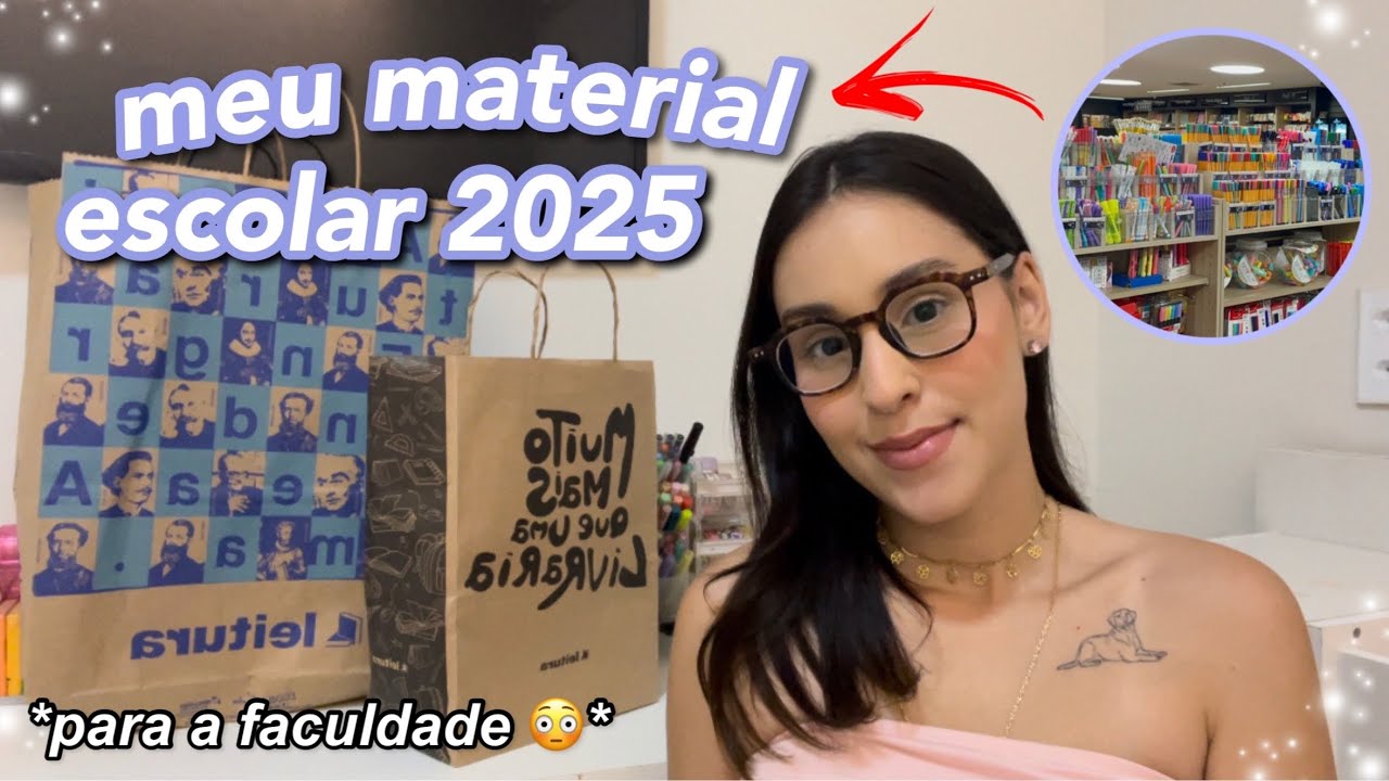 MATERIAL ESCOLAR 2025 PARA A FACULDADE | muitas novidades… 😳