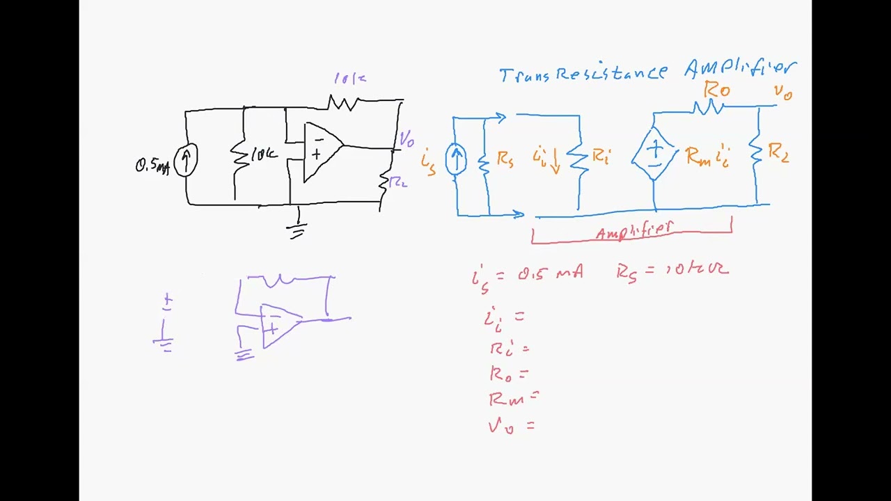 Inverting configuration as a transresistance amplifer