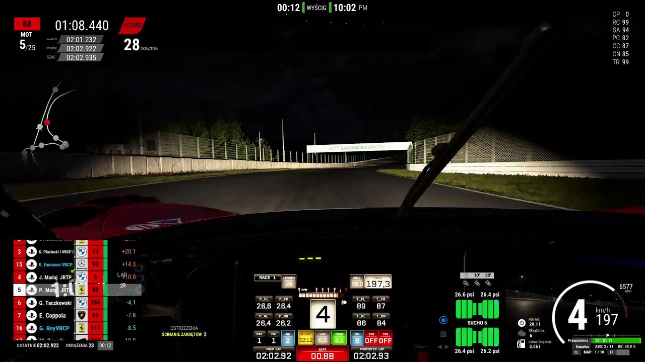 Suzuka GT3 ConsilioArt CUP S4/R5 #ps5 #ACC #fanatec #pavsky88 #ferrari296