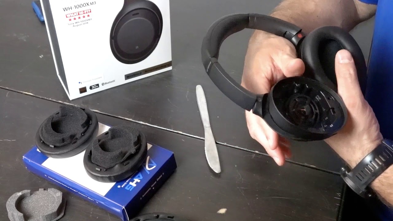 AHG Sony WH-1000XM3 ear pad installation
