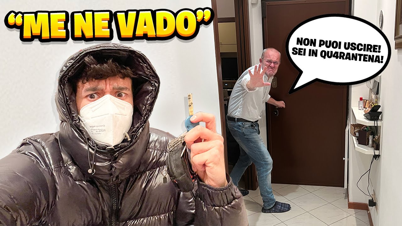 ESCO di CASA DURANTE la QU4RANTENA! SCHERZO a MIO PAPÀ! *SCLERA*