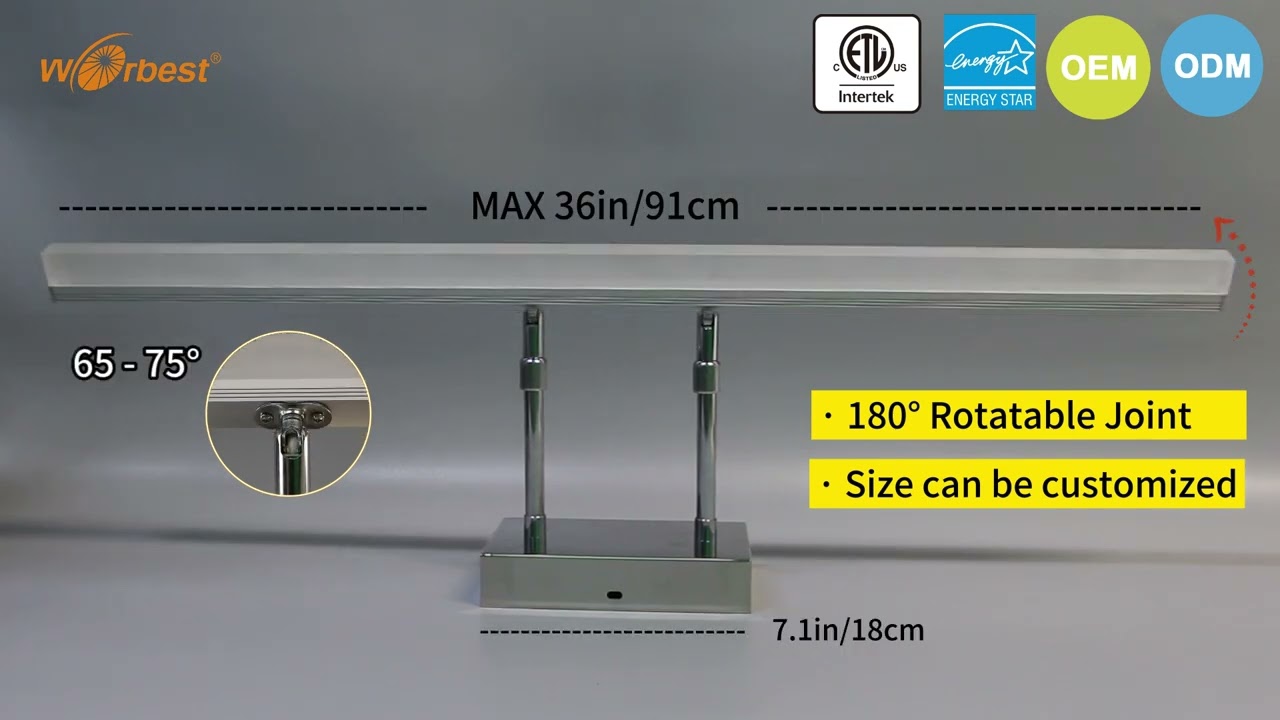 Hot sale 180&deg;rotatable led vanity light