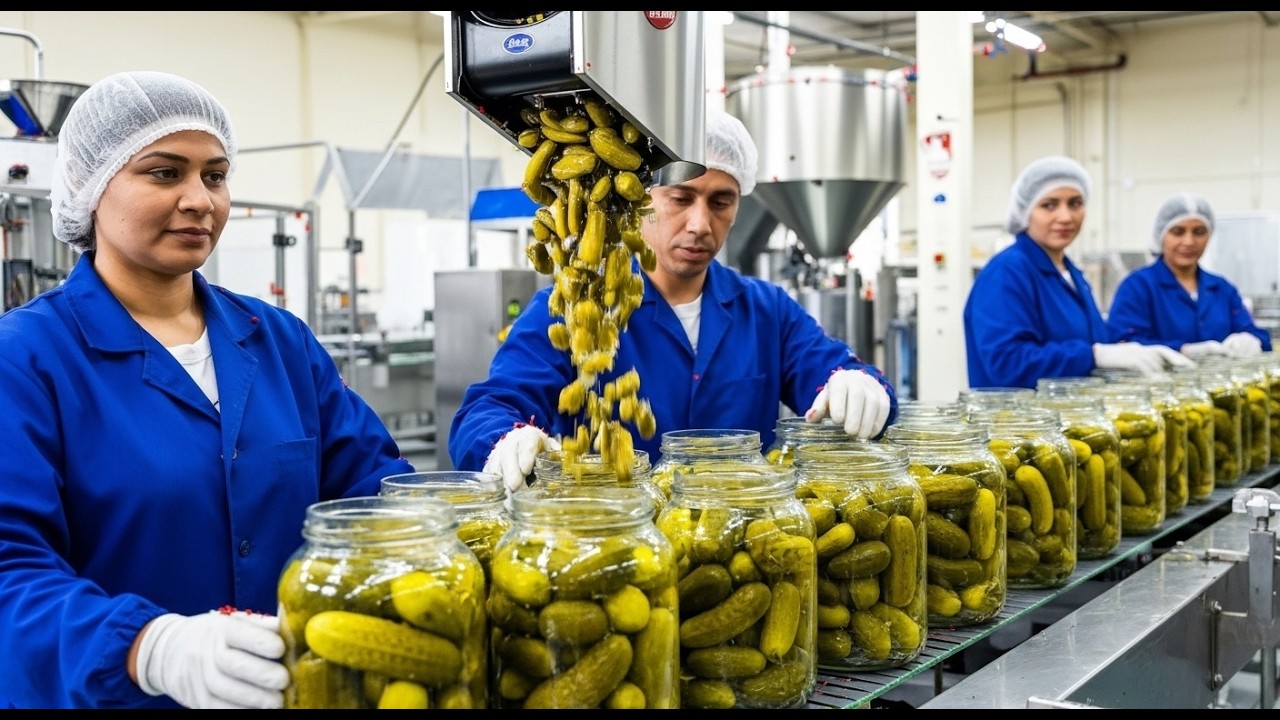 How Pickles Are Made 🥒 (Full Factory Process)