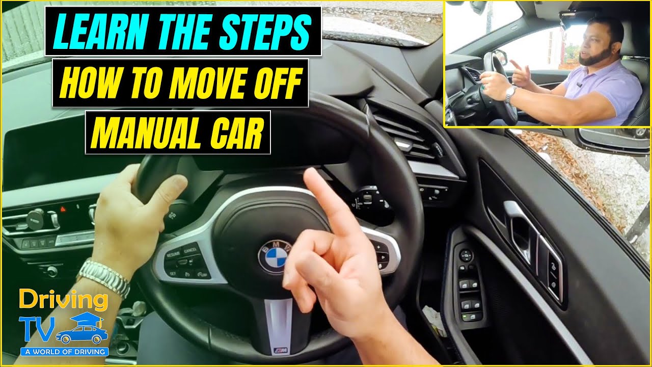 STEPS OF HOW TO MOVE OFF IN A MANUAL CAR | LEARN TO DRIVE IN A MANUAL CAR!