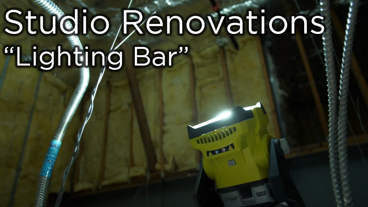 Building a lighting bar for the studio
