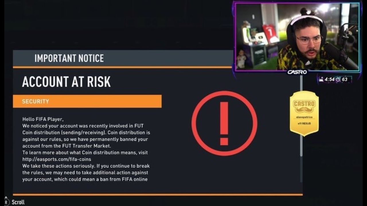 Castro1021 Got Banned on Fifa Ultimate Team😱😱!!!!