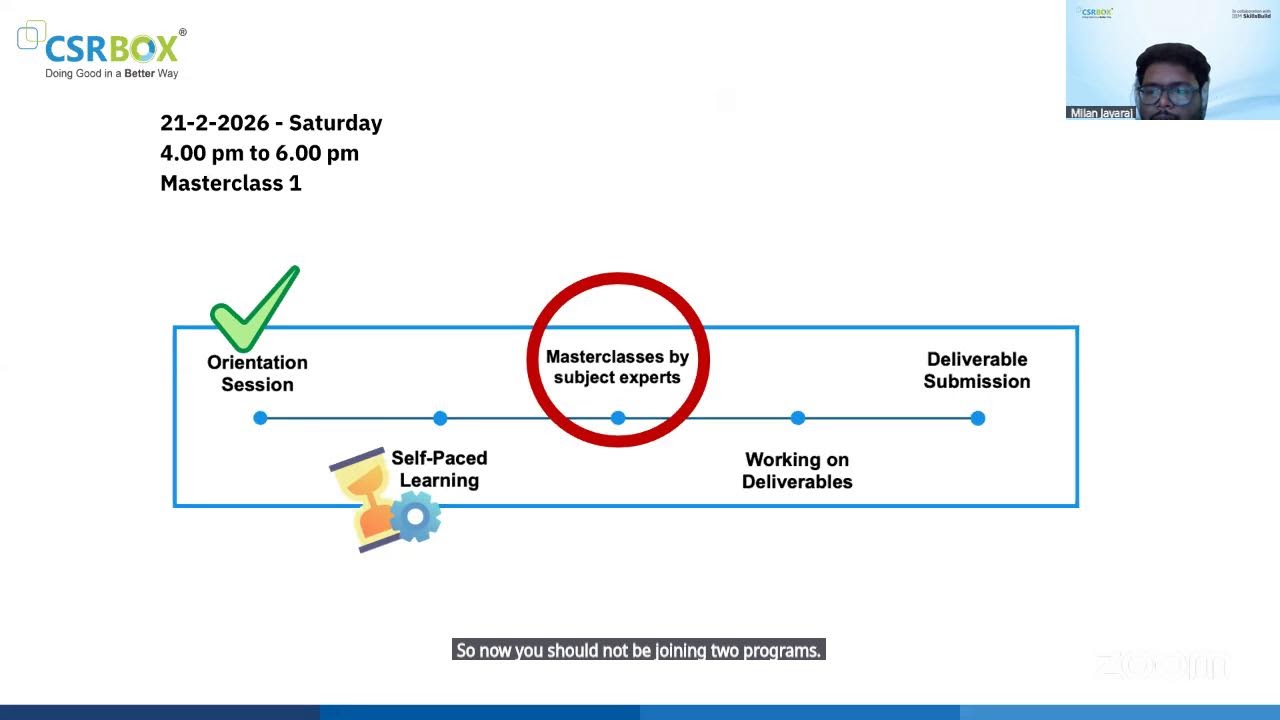 IBM SkillsBuild | Spring Certification Program 2026 | DA | Orientation