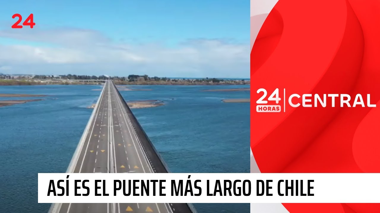 Así es el puente más largo de Chile: 2,5 km de extensión y con ciclovía | 24 Horas TVN Chile