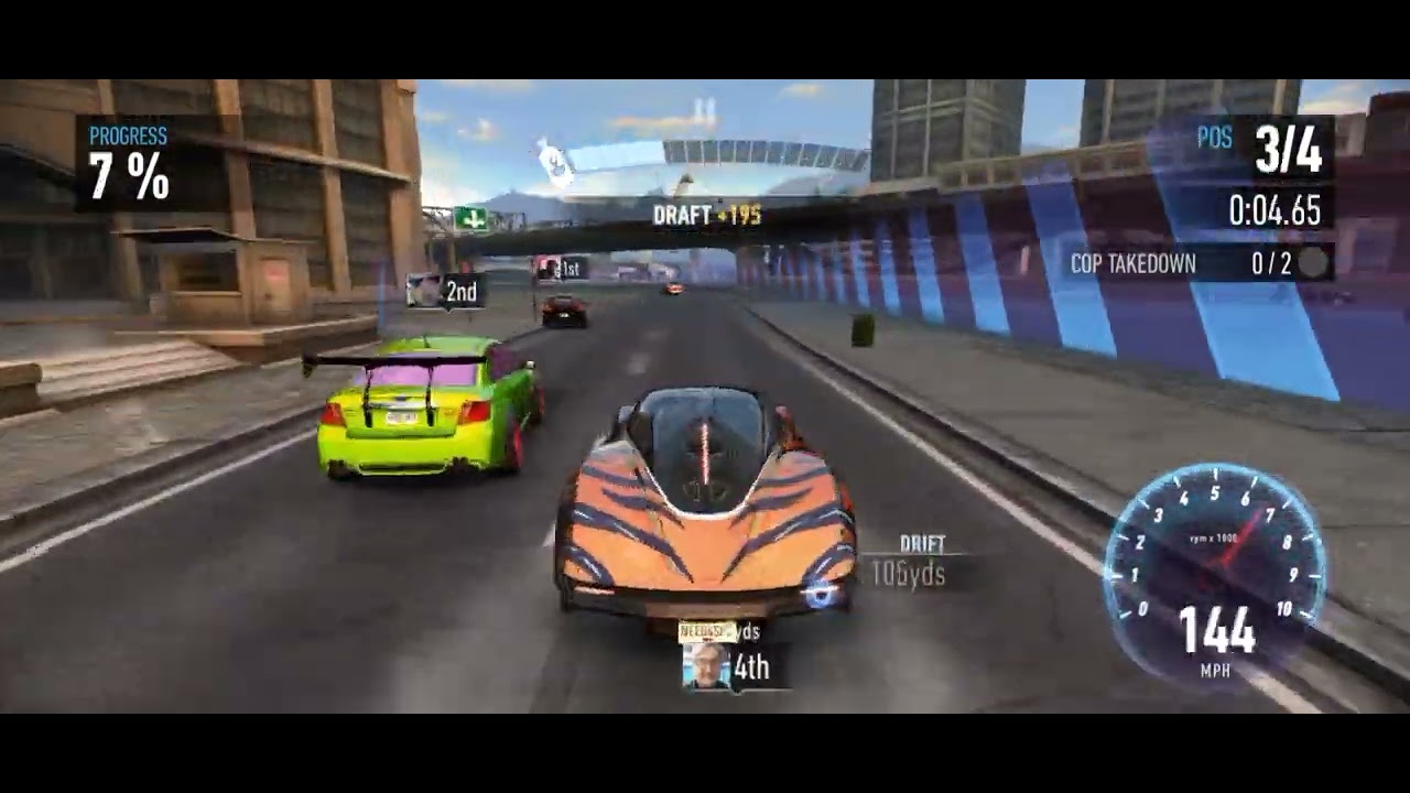 NFS No Limits | Blackridge strip run - lockdown race