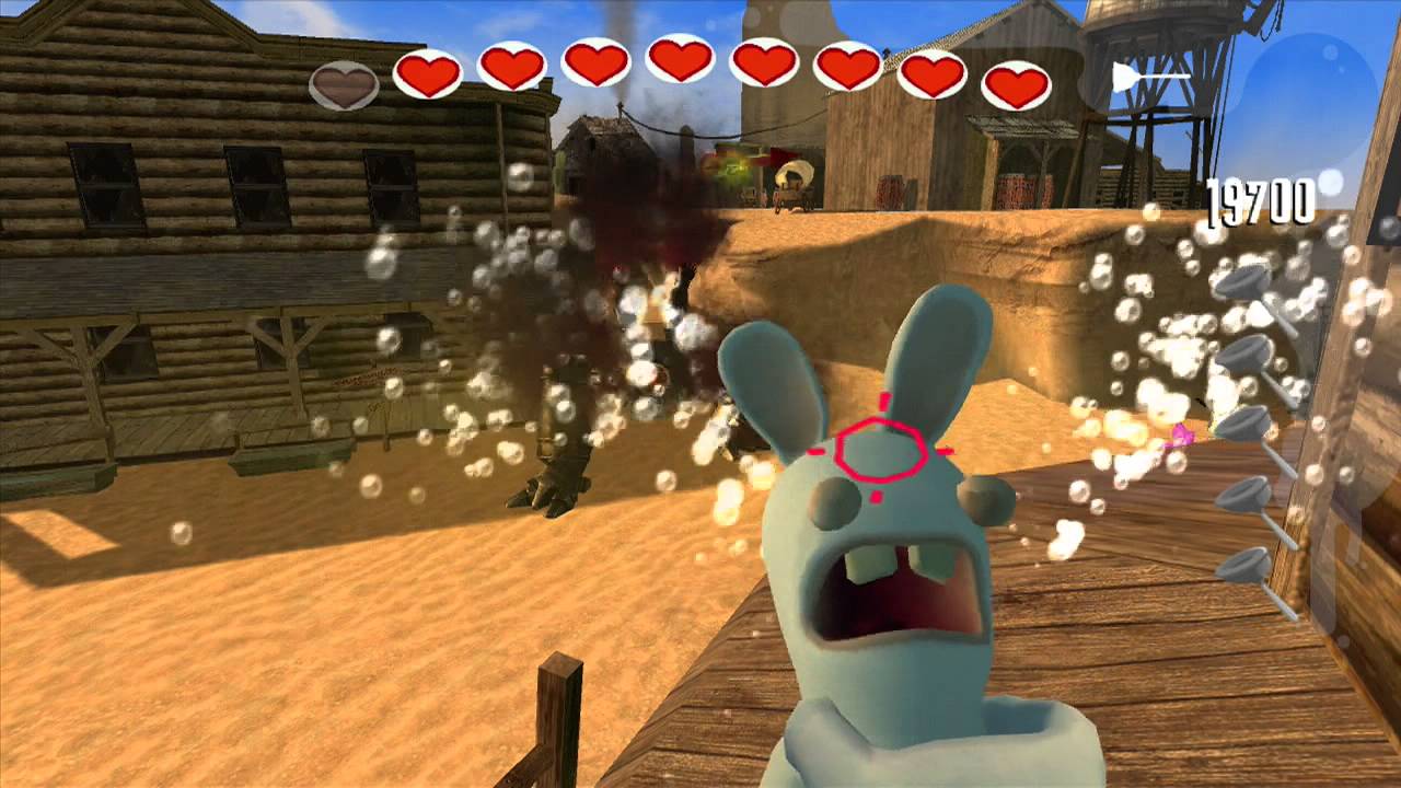 Rayman Raving Rabbids Walkthrough Bunnies Helped Tame The Wild West