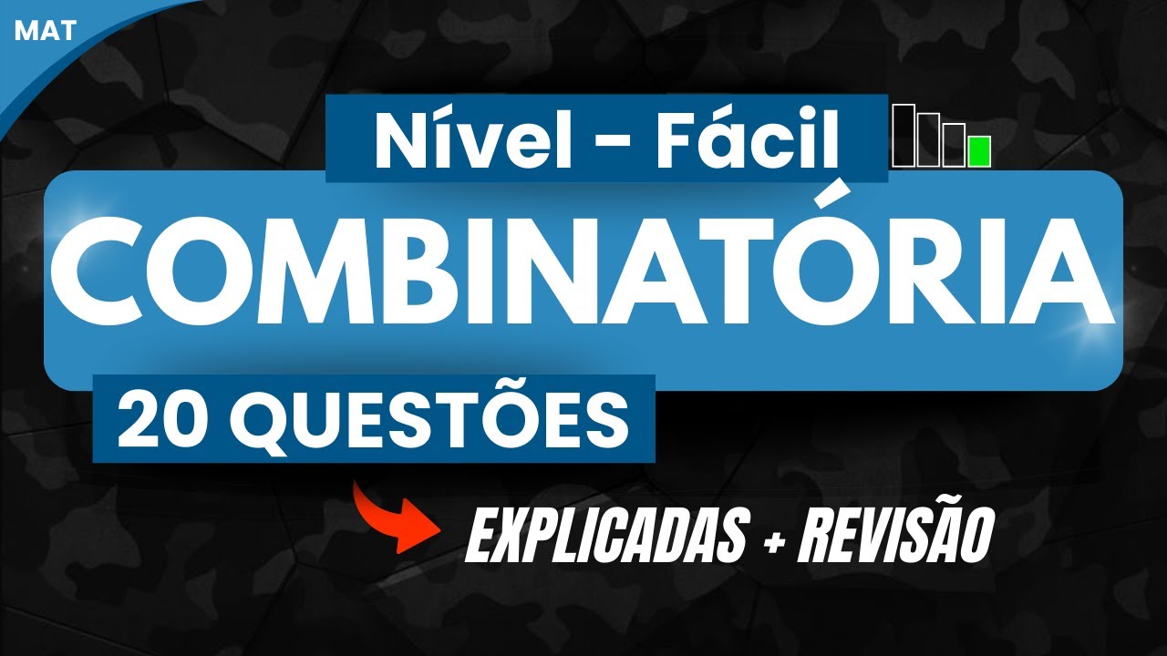 COMBINATÓRIA - 20 QUESTÕES