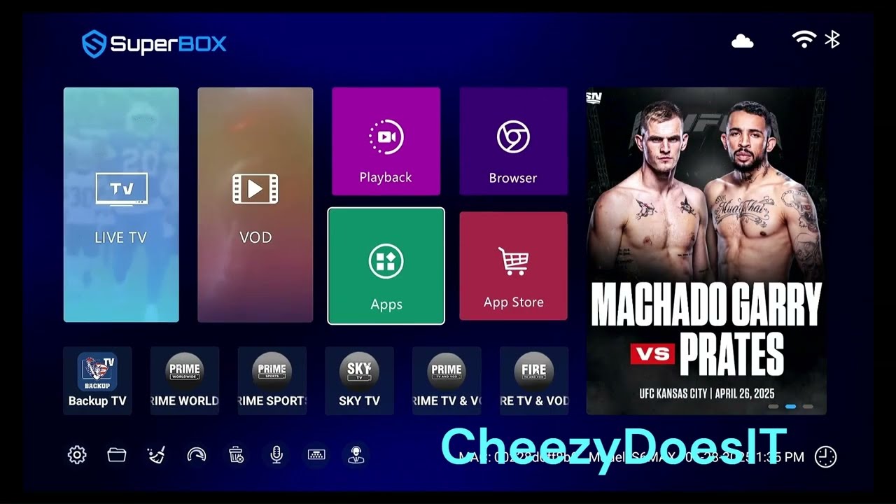 Actualizaciones de aplicacions para SuperBox